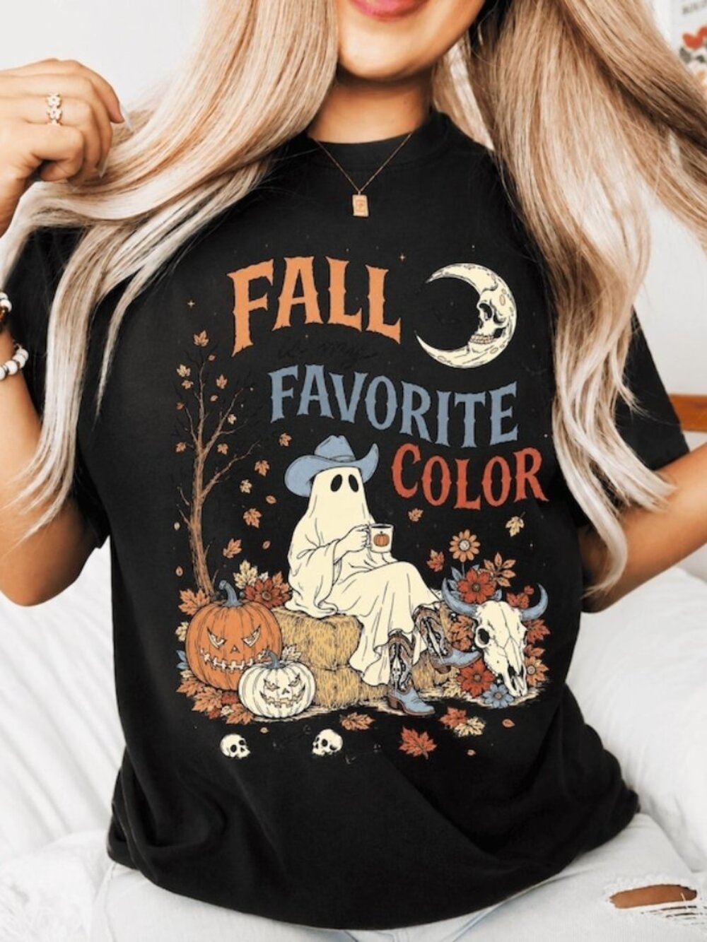 Fall Is My Favorite Color Cute Autumn Graphic Tee